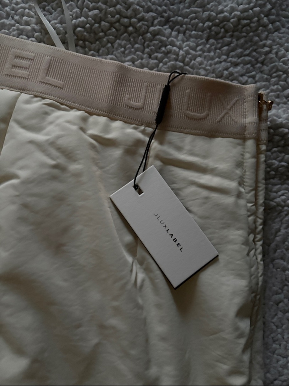 JLUXLABEL White Quilted High-Waist Pencil Maxi Skirt - Picture 5 of 7
